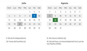 Si parte subito con il big match fra tottenham e manchester city. Proximo Feriado En Argentina 2021 Como Sigue El Calendario Para Julio Y Agosto El Cronista