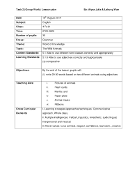Grade 4 (year 4) is the first year of upper primary, and children at this age should be introduced to more sophisticated and meaningful ways of linguistic expression, both in speaking and writing. Doc English Year 4 Kssr Lesson Plan Example Lahung Wan Academia Edu