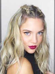 Cross the center strand of hair over the right, then the new center strand over the left. Curly Hair With 2 Braids On Top Novocom Top