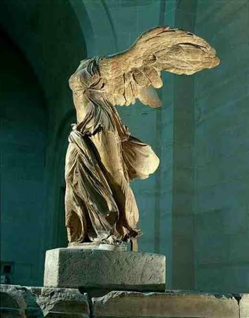 Image result for The Nike of Samothrace (Winged Victory), marble, c. 190 BC"