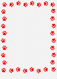Check spelling or type a new query. Red Dog Paw Prints Border Frame Decorative Material Paw Png Pngwing