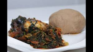 Dust the dough lightly with flour, then cover with a sheet of plastic wrap. Tombrown Swallow In African Vegetable Sauce And Pudding Youtube
