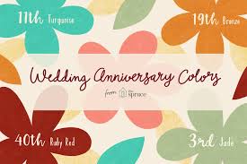 traditional wedding anniversary colors