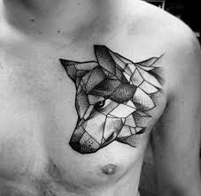 70 Majestic Wolf Tattoos For True Free Spirits Geometric Wolf Tattoo Geometric Tattoo Tattoos For Guys