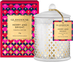The Glasshouse Limited Edition Merry Bright Candle Glasshouse Christmas Candle Clipart Large Size Png Image Pikpng
