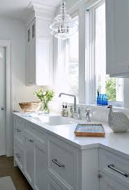Flush mount lighting is a common ceiling light that can be used anywhere in the home, even in small spaces with low ceilings. Window Over Kitchen Sink Design Ideas