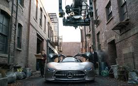 Diana isn't driving a diana? Justice League Super Heroes Drive Mercedes Benz
