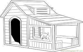 A group of dogs playing around. Extra Large Dog House Coloring Page For Kids Free Dog House Printable Coloring Pages Online For Kids Coloringpages101 Com Coloring Pages For Kids