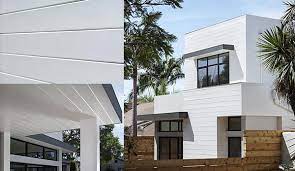 This 5/8 thick fiber cement provides deep shadow lines to give your home more due to the thickness james hardie now allows the lap siding to have miter corners. Artisan V Rustic Siding Achieves A Modern Aesthetic With Uncompromising Performance Professional Builder