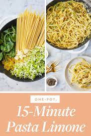 One Pot 15 Minute Pasta Limone Recipe Perfect Pasta Lemon Pasta Vegetarian Recipes