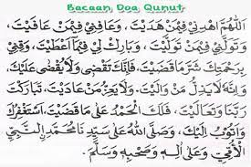 Bacaan Doa Qunut Dalam Sholat Subuh Sesuai Sunnah Rosul