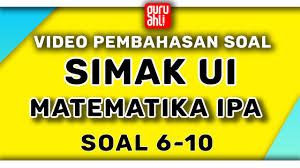Contoh soal relativitas khusus dan pembahasannya 1. Video Pembahasan Soal Simak Ui Matematika Ipa 2 Soal 6 10 Youtube