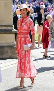 She topped the look off with a black hat worn at an angle that. Royal Wedding Every Stunning Outfit From The A List Guests