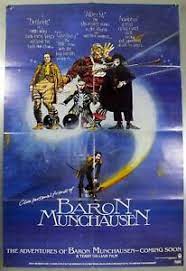 An account of baron munchausen's supposed travels and fantastical experiences with his band of misfits. Die Abenteuer Des Baron Munchhausen Gilliam Original Uk One Sheet Movie Poster Ebay