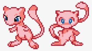 Anonymous 24 april 2015 at 22:23. Mew Sprite Png Pokemon Pixel Art Mew Png Image Transparent Png Free Download On Seekpng
