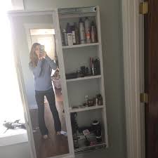 Ana White On Instagram Worst Part About A Mirror Project Is You Have To Clean The Whole Wall Storage Cabinets Storage Hacks Bedroom Bathroom Storage Cabinet