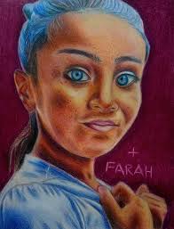 Title: " Haifa " Medium : Colored pencils
