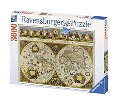 You will need quite a bit of space if you decide to mix all the pieces together for the ultimate challenge! Ravensburger World Map 1665 3000 Piece Jigsaw Puzzle For Adults Softclick Technology Means Pieces Fit Together Perfectly Buy Online In Dominica At Dominica Desertcart Com Productid 998044