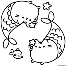 Smart mermaid with a fish friend. Unicorn Mermaid Coloring Pages For Kids Drawing With Crayons