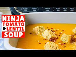 Tomato And Lentil Soup In The Ninja Soup Maker Soup Maker Recipes Youtube In 2021 Soup Maker Recipes Soup Maker Tomato Lentil Soup