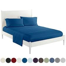 Note de l'article 4.5/5 (58 avis) Parure De Lit 4 Pieces Simple Uni Drap Plat Draps Housse Taie D Oreiller 137 190cm Marine Achat Vente Parure De Drap Soldes Sur Cdiscount Des Le 20 Janvier Cdiscount