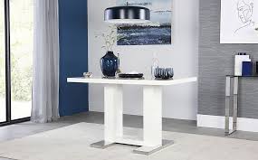 Dining tables coffee tables side tables desks all tables. Joule White High Gloss 120cm Dining Table Furniture And Choice