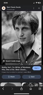 Thanks to Jodi for taping this ~ news tribute to Bobby Hart