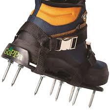 Simply secure the spikes with the included nuts and wrench. Lawn Aerator Shoes Do They Really Work Family Handyman