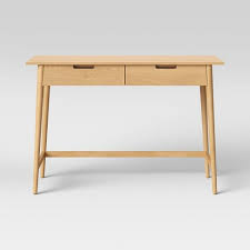 Modernizing the contemporary writing desk, title: Ellwood Wood Writing Desk With Drawers Project 62 Target