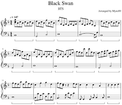 Bts Black Swan Easy Piano Sheet Music Easy Piano Sheet Music Piano Sheet Music Letters Piano Sheet