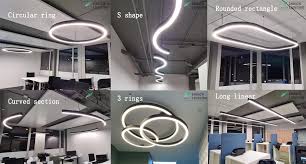 Recessed lighting fixtures rectangle shape body clothes shop. Aluminum Led Circular Ring Light Round Pendant Light For Office Hotel Shopping Mall China Circular Ring Light Pendant Ring Light Made In China Com