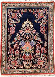 Kashan Kurk Pushti Central Persia Circa1930 Wool Cotton Approx 92 X 70 Cm Henrys Auktionshaus Ag