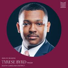 ANNOUNCING THE WINNERS OF THE SOUTH CAROLINA DISTRICT! Tyrese Byrd, Tenor  Katherine Malone, Soprano Logan Wagner, Tenor Encouragement Awards:  Annelise Burghardt, Soprano Douglas Culclasure, Tenor Joshua Jones, Tenor  Anna Low, Soprano Congratulations