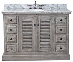 48 inch bathroom vanity wide selection single & double sink good quality, affordable prices modern & traditional cabinets. 48 Rustic Solid Fir Sink Vanity Gray No Faucet Farmhouse Bathroom Vanities And Sink Consoles By Infurniture Inc Houzz