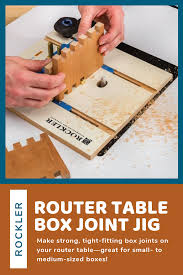 Rockler Router Table Box Joint Jig Box Joint Jig Box Joints Router Table