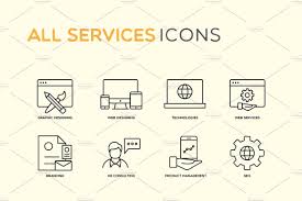 Most Essential Services Icons Graphic Design Branding Web Development Software Icon