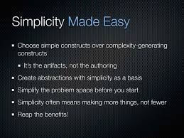 Simple Made Easy