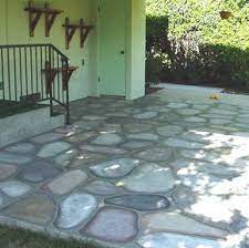 Paint Cement Patio Floors To Look Like Cobblestones Decorative Faux Craft Tole Painting On Cement An Patio Flooring Paint Concrete Patio Painted Cement Patio