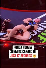 RONDA ROUSEY DOMINATES IN HER FIRST MMA FIGHT SINCE 2016 ...