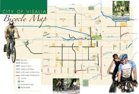 Bicycle Map City Of Visalia Alternate Transportation