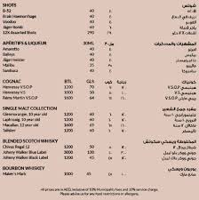 Else am see ist zu jeder jahreszeit ein ort um gut zu essen oder einen cocktail zu trinken und sich heimisch zu fühlen. Estrellas Rooftop Lounge Menu Menu For Estrellas Rooftop Lounge Melia Dubai Dubai