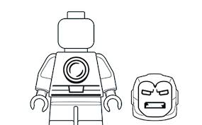 Click on the coloring page to open in a new window and print. Drawing Skill Lego Iron Man Drawing