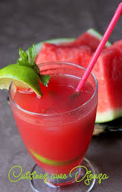 Jus De Pasteque Menthe Citron Vert Boisson Sans Alcool Recette Jus De Pasteque Recette Pasteque Recette Jus