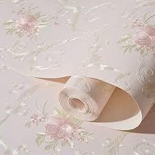 Amazon Com Non Woven Decorative Flower Contact Paper Self Adhesive Luxury Embossed Floral Peel An Wall Wallpaper Wall Stickers Living Room Floral Wall Sticker