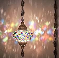 ✅ free shipping on many items! Demmex Turkish Moroccan Mosaic Hardwired Odemmex Customizable Turkish Moroccan Mosaic Swag Plug In Chandelier Light Ceiling Hanging Lamp Pendant Fixture Lighting Hardwired 3 Big Globes Lighting Ceiling Fans Tools Home
