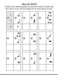 Musical Math Worksheets Music Math Music Worksheets Music Theory Worksheets