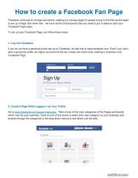 What does this mean for me? How To Create A Facebook Fan Page