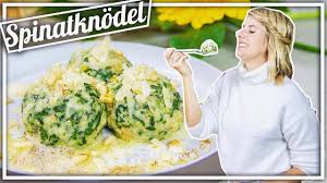 Fluffige Spinatknodel Mit Grana Padano Und Nussbutter Felicitas Then Youtube Knodel Nussbutter Spinat