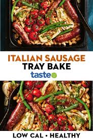 Italian Fennel And Sausage Tray Bake Recipe In 2020 Tray Bakes Sausage Tray Bake Fennel Sausage