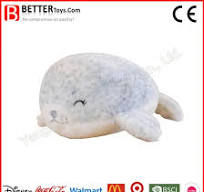 Plush Cartoon Seal Toy Custom Stuffed Marine Animal